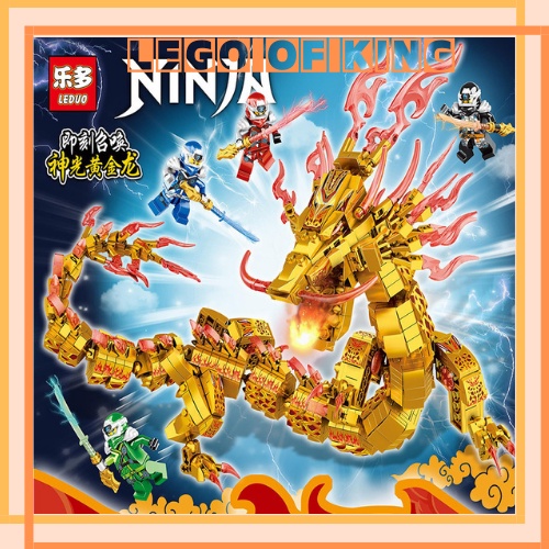 Đồ chơi Ninjago Rồng Vàng Set 1 Lốc 8 Bộ Ninja cưỡi Rồng Thần Giá Sỉ