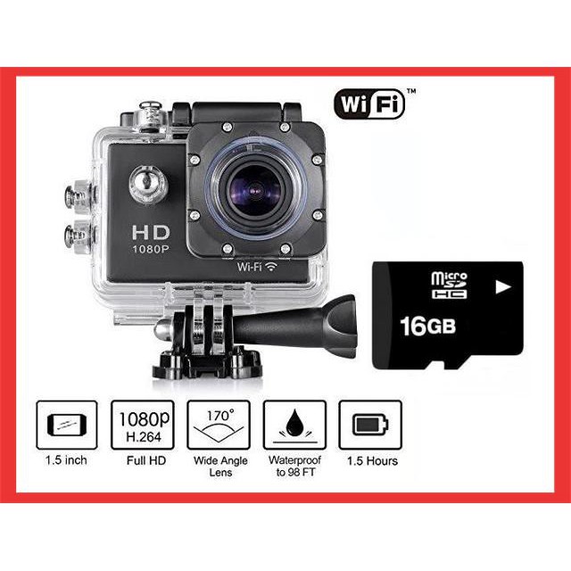 [KHUYẾN MẠI SOCK] Camera Hành Trình Thể Thao Full 1080HD Camera Sport A9 ( Tặng Kèm Thẻ Nhớ 32GB) Hàng Đẹp | BigBuy360 - bigbuy360.vn