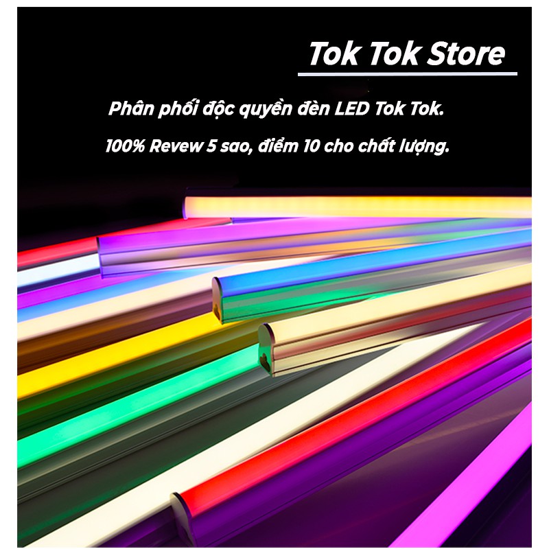 Đèn LED tuýp quay tiktok nhiều màu đèn gậy neon tok tok chuyên nghiệp siêu bền tiện lợi