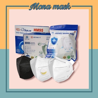 50 chiếc khẩu trang 5 lớp N95 - MH95 kháng khuẩn chống bụi mịn hiệu quả- Mona mask store