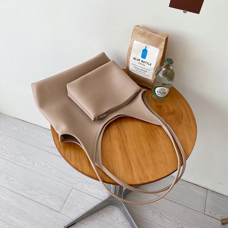 Túi Xách Đeo Vai Da Mềm Cỡ Lớn Phong Cách Hàn Quốc Sành Điệu Dành Cho Nữ