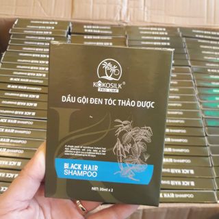 (Ảnh thật+video)Dầu gội đen tóc thảo dược kokosilk