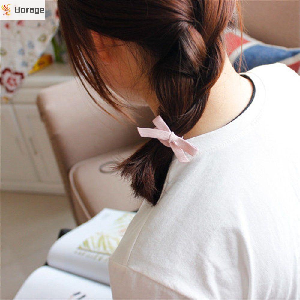 Dây buộc tóc nơ co giãn dễ thương cho nữ