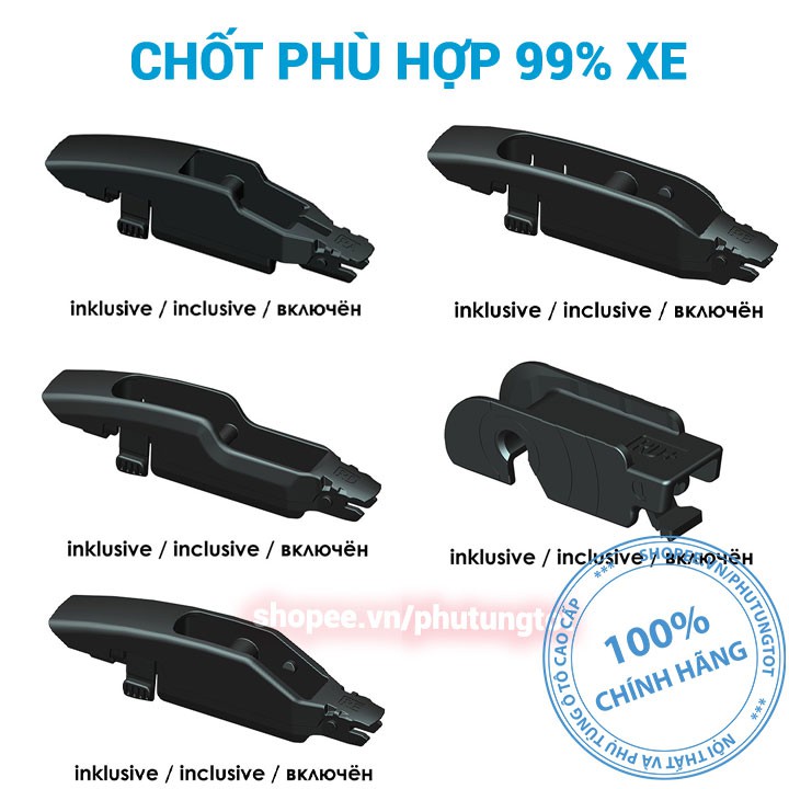 Cần gạt mưa sau Heyner Germany chính hãng Rear Classic