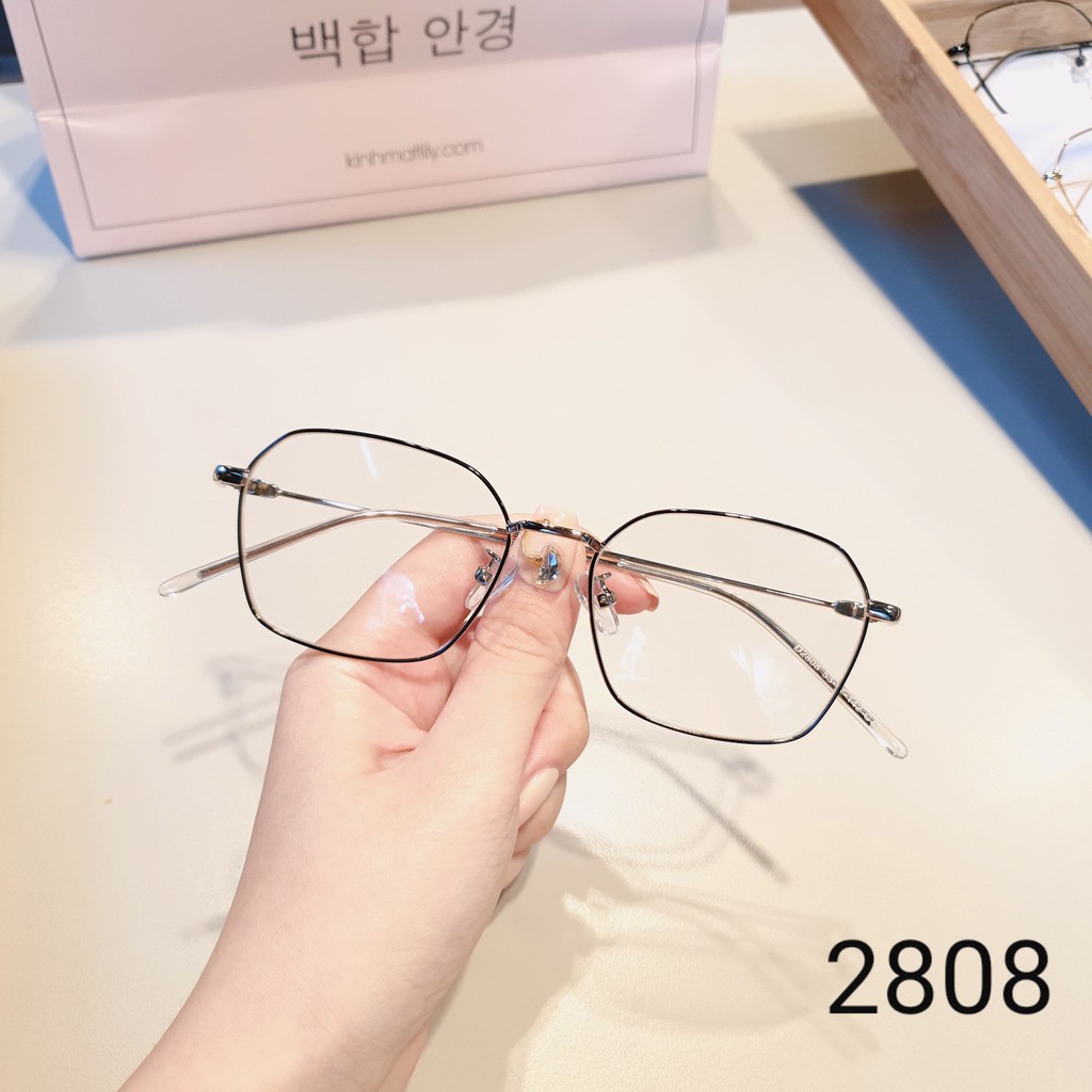 Gọng kính cận thời trang [Cắt kính mắt cận-loạn] Gọng kim loại 2808 | BigBuy360 - bigbuy360.vn