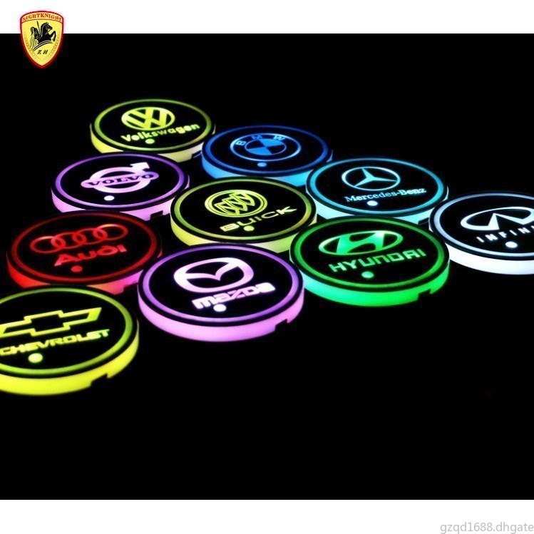 Set 1/2 Đế Lót Cốc Có Đèn LED Thay Thế Màu Sắc Thay Thế Cho Xe Hơi Volkswagen