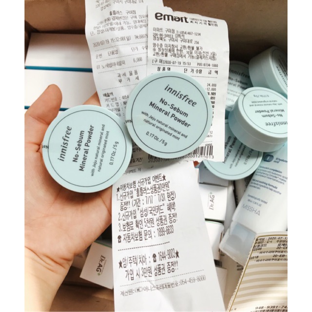 [MẪU MỚI] Phấn phủ kiềm dầu dạng bột khoáng Innisfree No Sebum Mineral Powder 5g