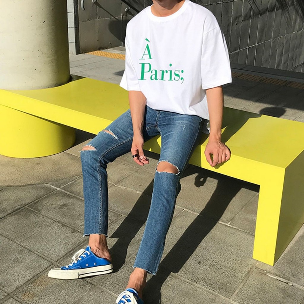 Áo thun Stee À PARIS Color - Giá sỉ Unisex