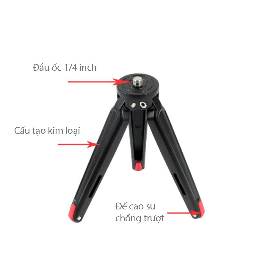 Tripod mini kim loại siêu khỏe Boutique