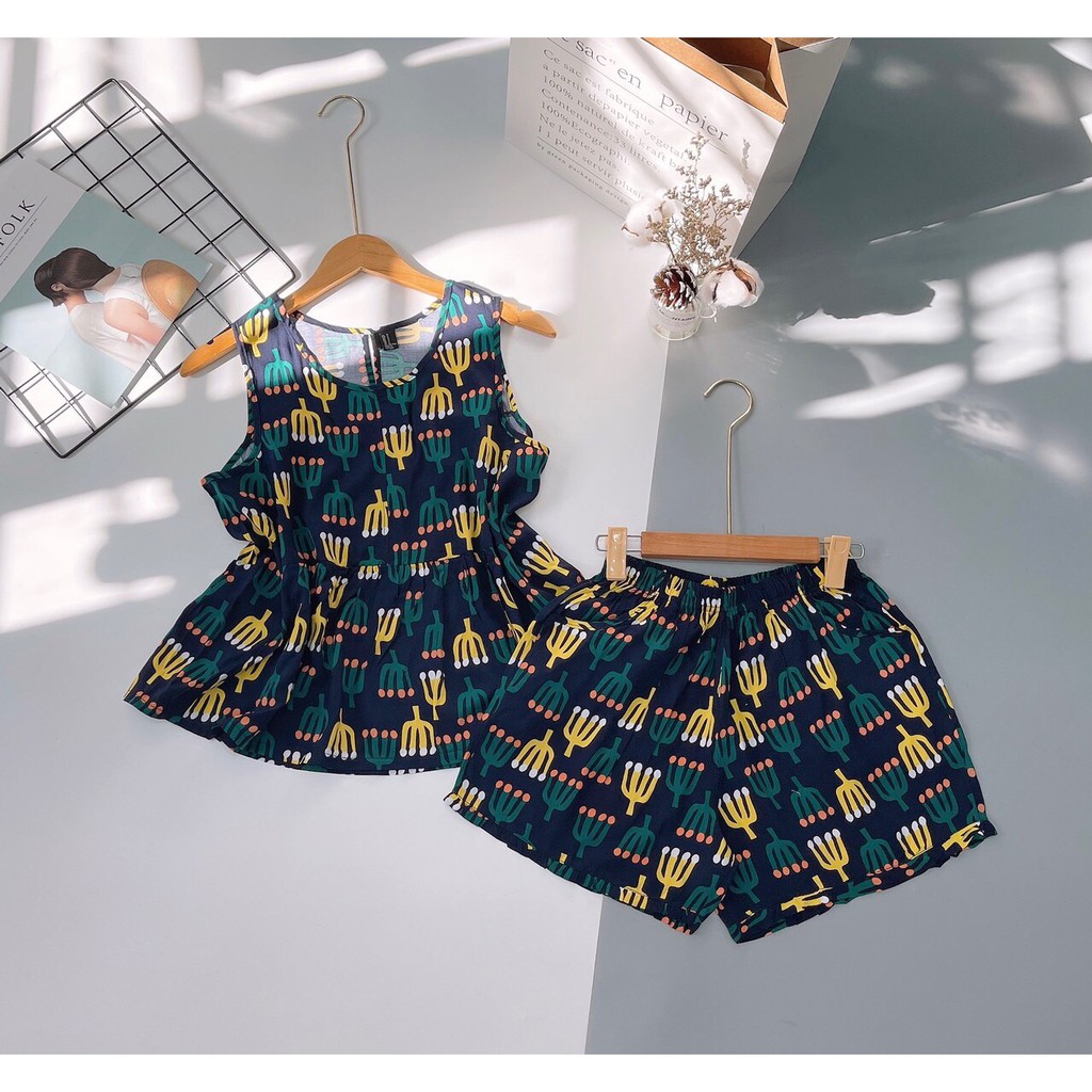Bộ đùi Baby Doll chất tole lanh VNXK