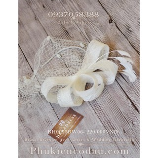 Mũ lưới cô dâu BH0013BW06