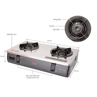 {HÀNG CHÍNH HÃNG - MỚI 100% }Bếp gas Paloma PA-7PSJ - Xuất xứ Nhật Bản