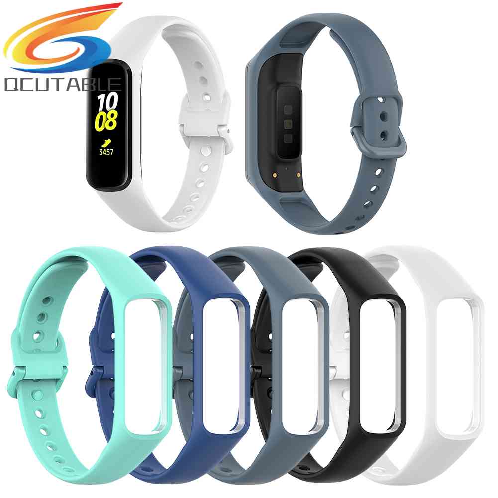 Dây Đeo Silicone + Khung Bảo Vệ Cho Đồng Hồ Thông Minh Samsung Galaxy Fit-E SM-R375
