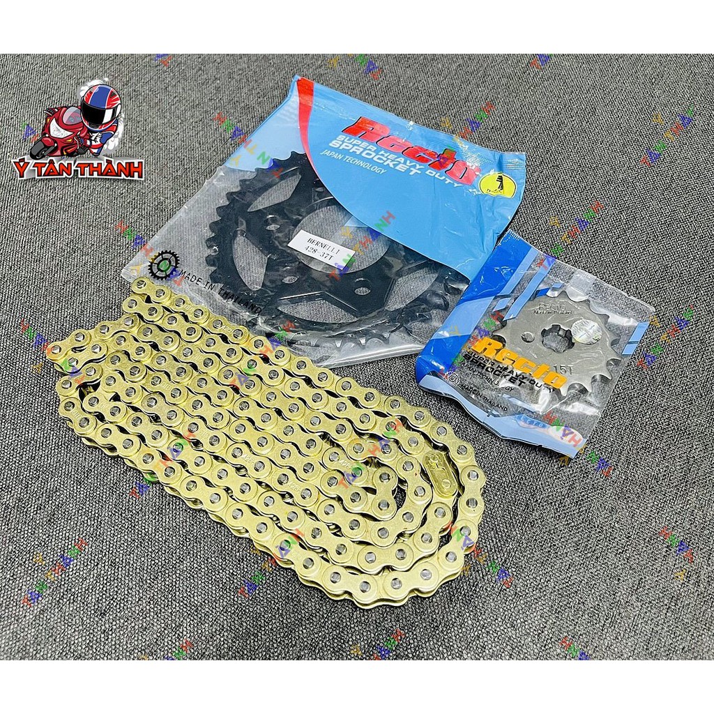 nhông sên đĩa recto xe moto benelli 125cc 0590