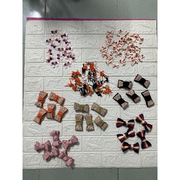 Nơ, hoa Bán cân  dùng để trang trí đính áo kiểu , áo đầm , làm HandMade