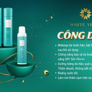 XỊT CHỐNG NẮNG DƯỠNG TRẮNG 3S WHITE VENUS.Dùng ko thích hoàn tiền 💯. Mua nhiều giảm giá