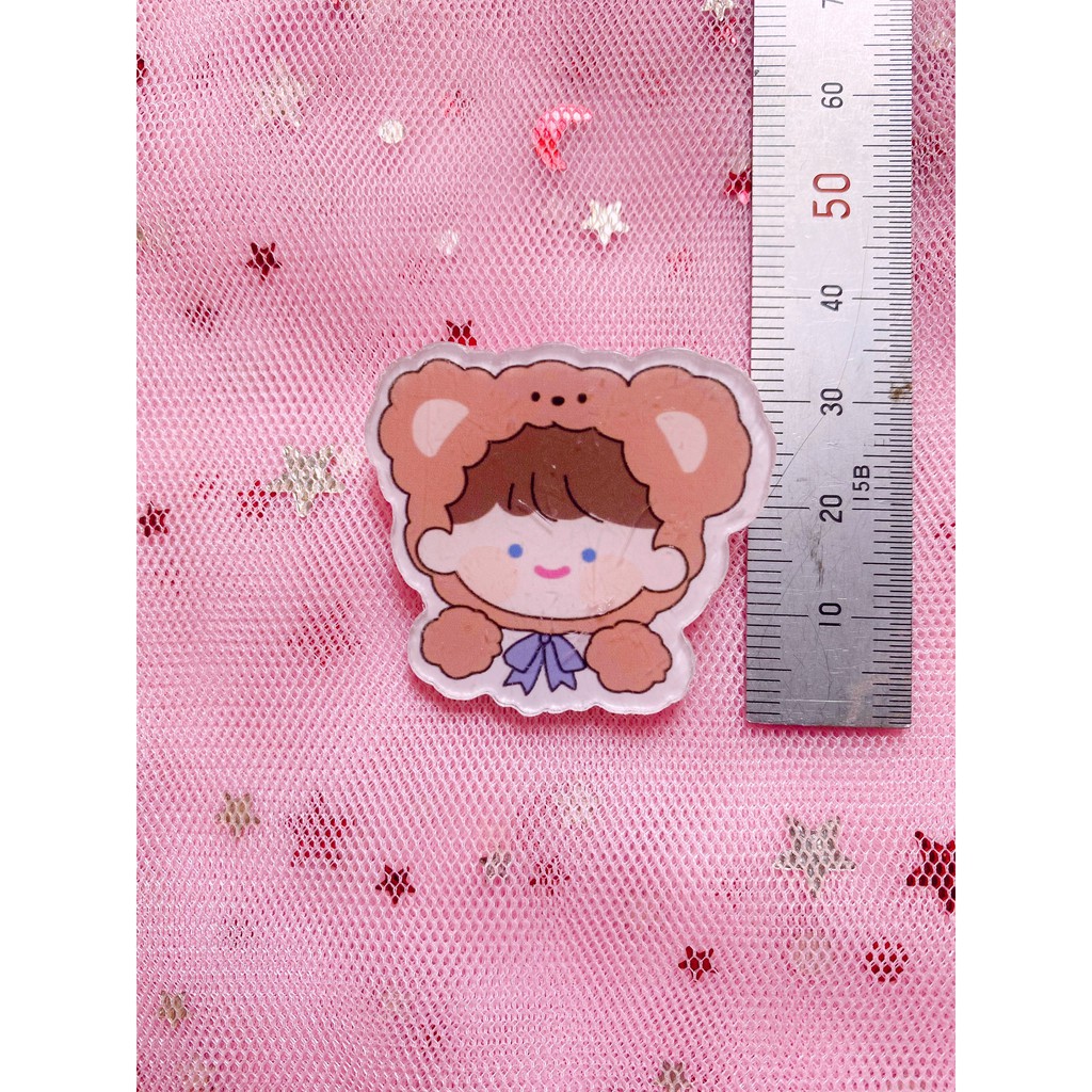 ❣️Có Ảnh+Video thật❣️ ĐƯỢC CHỌN MẪU- Pin Cài Áo, Pin Cài Balo Hình Thú size 4cm-4,5cm❣️