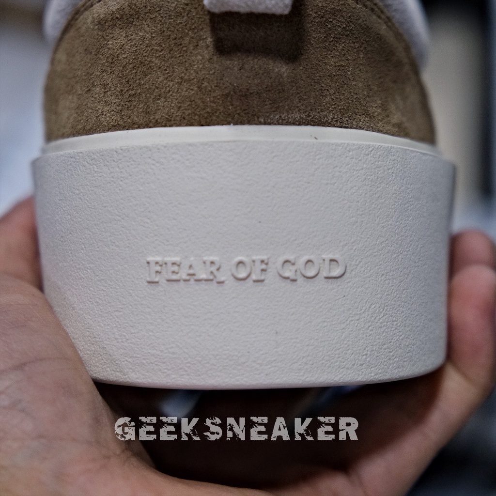 [Có sẵn] [GeekSneaker] Giày Fear Of God - FOG 101 Low Top Sneaker Cappuccino Bone Suede