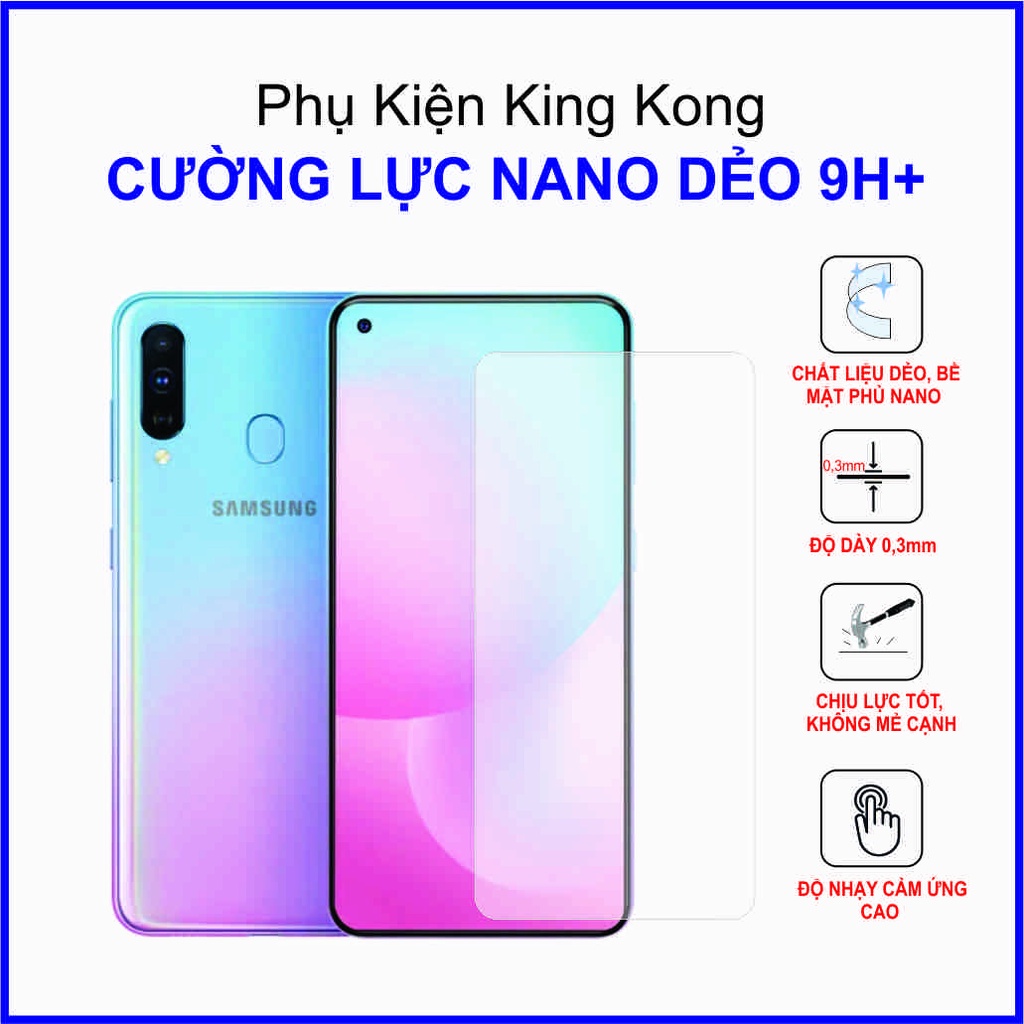 Dán cường lực Samsung A60 ,  cường lực nano dẻo 9H+