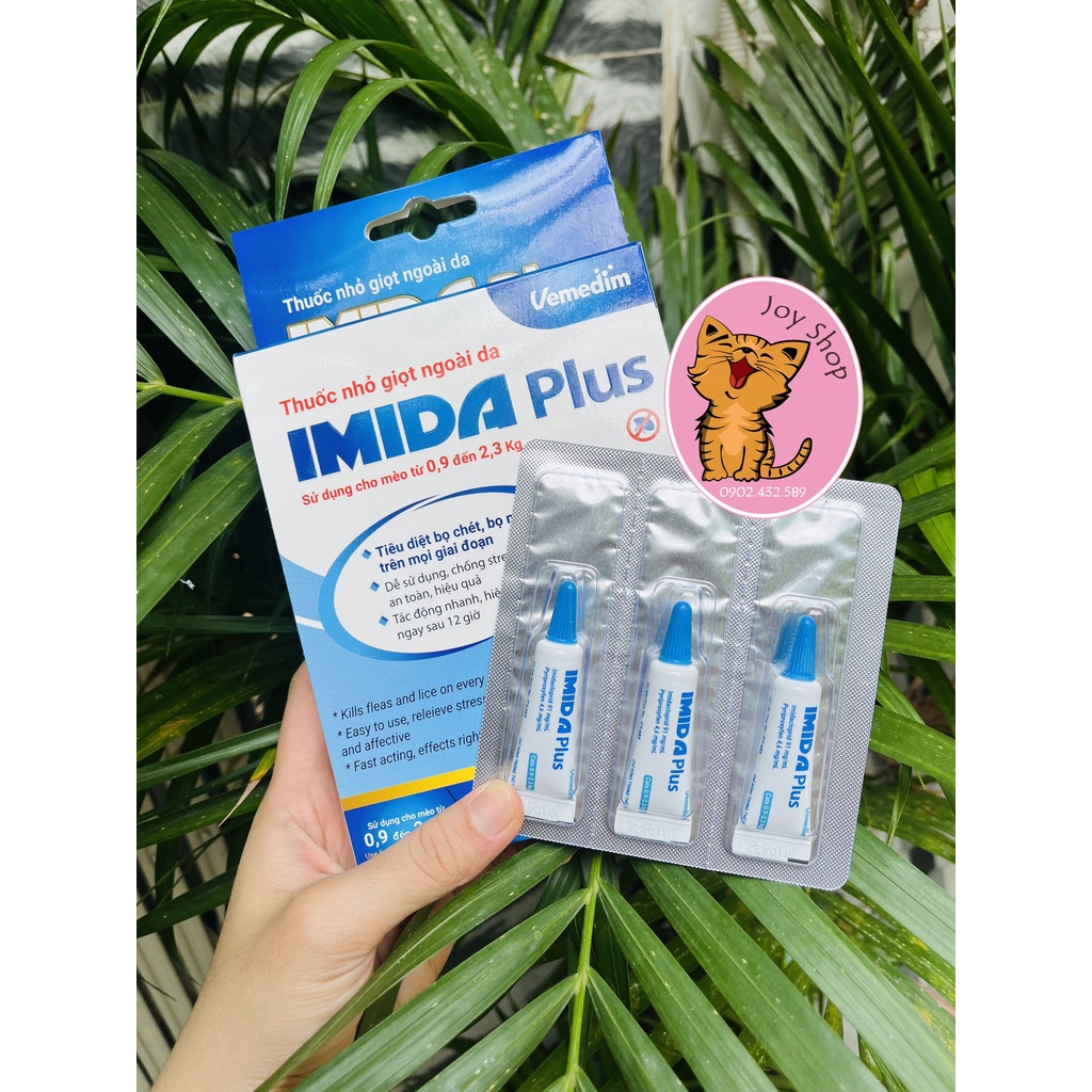 NHỎ GÁY PHÒNG VE, BỌ CHÉT CHO MÈO IMIDA PLUS