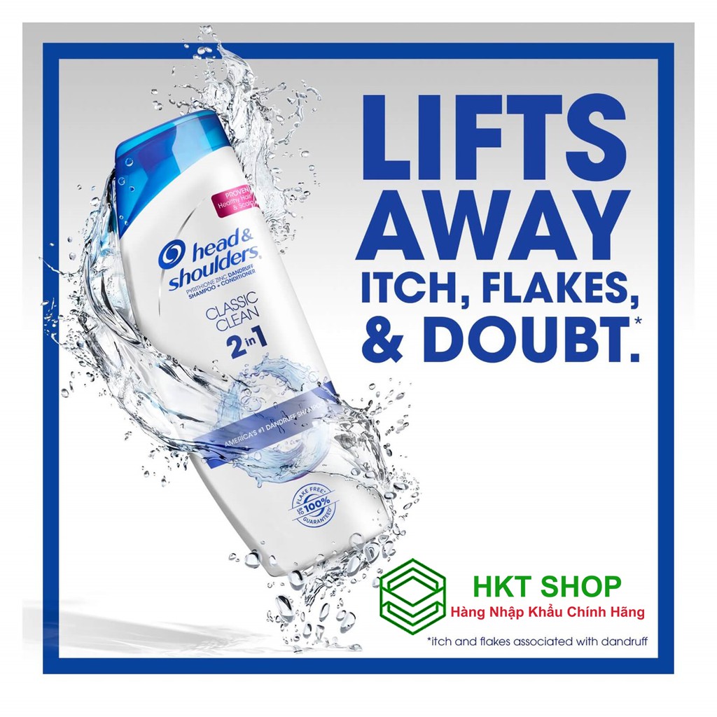 [USA] Dầu gội và xả 2IN1 Head&Shoulders Mỹ 400ml - HKT Shop