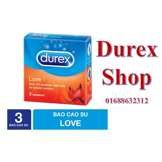 Bao cao su Durex Love hộp 3 cái
