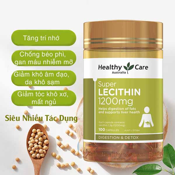 VIÊN UỐNG MẦM ĐẬU NÀNH HEALTHY CARE 1200MG(100 VIÊN)