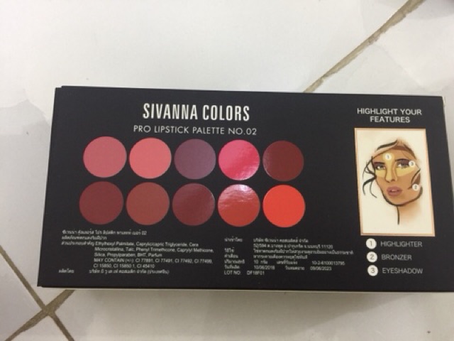 Follow 6/8 AUTH SET 10 Ô SON SIVANNA PRO LIPSTICK THAILAND