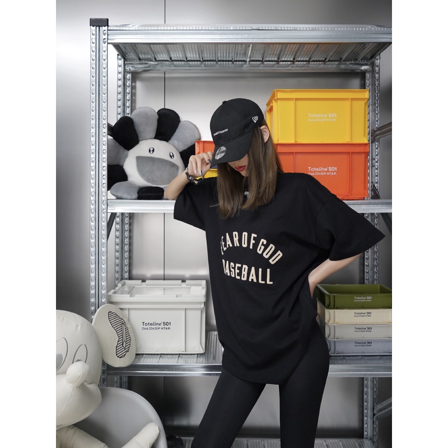 Áo fear of god baseball essentials vải cotton áo from rộng nam nữ cổ tròn mẫu mới 2022 Semir
