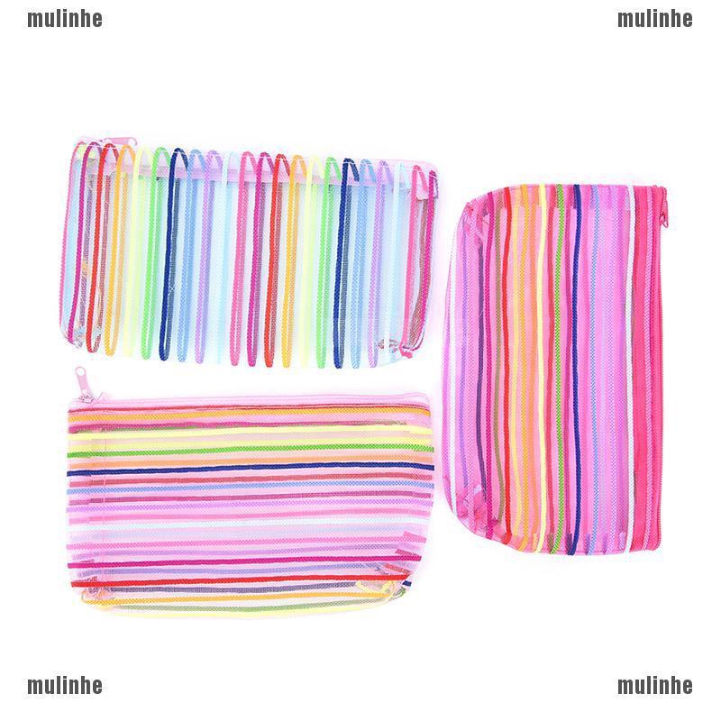 Mul❤ Túi Đựng Mỹ Phẩm Mini Trong Suốt Nhiều Màu