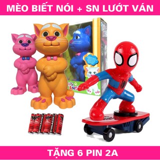 Mèo thông minh biết nói + Người nhện lướt ván