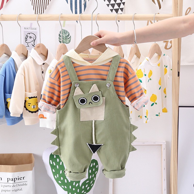 Yếm hoodie mặt mèo cho bé 6-16kg - Shubishop.vn