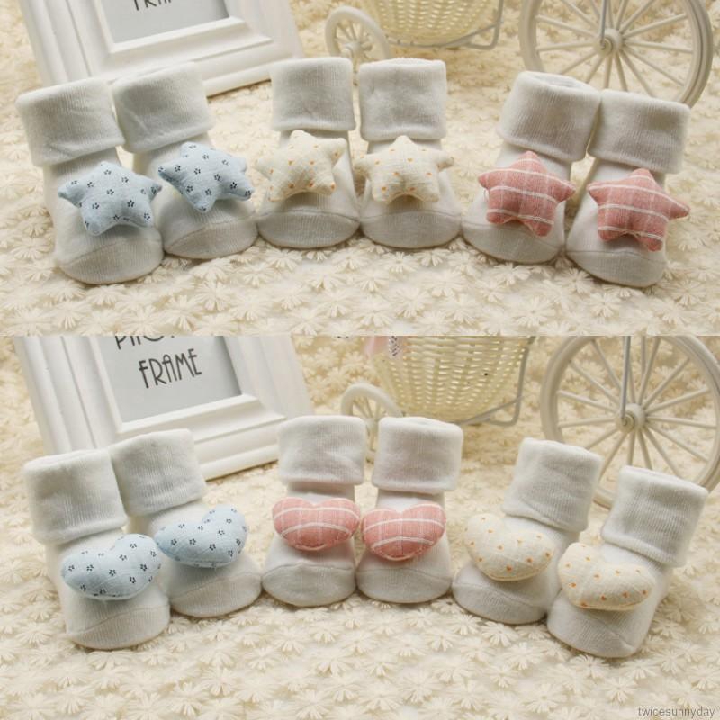 Đôi vớ trang trí hình ngôi sao trái tim dễ thương cho bé