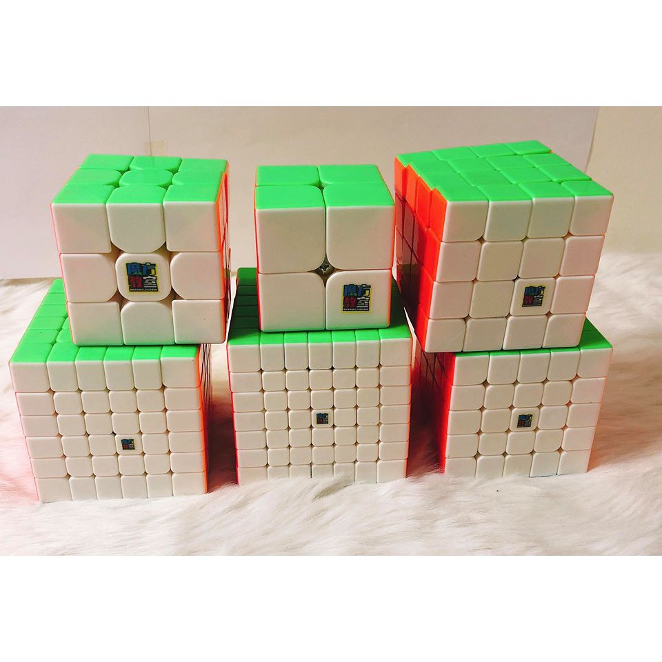 Combo Rubik 6 chiếc 2x2-7x7 MoFangJiaoShi Gift box 234567 - Bộ Rubik 6 chiếc Stickerless