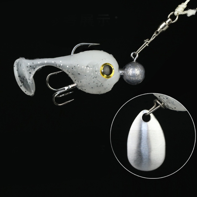 QQ Set 10 Mồi Câu Cá Giả Hình Chữ T Bằng PVC Mềm