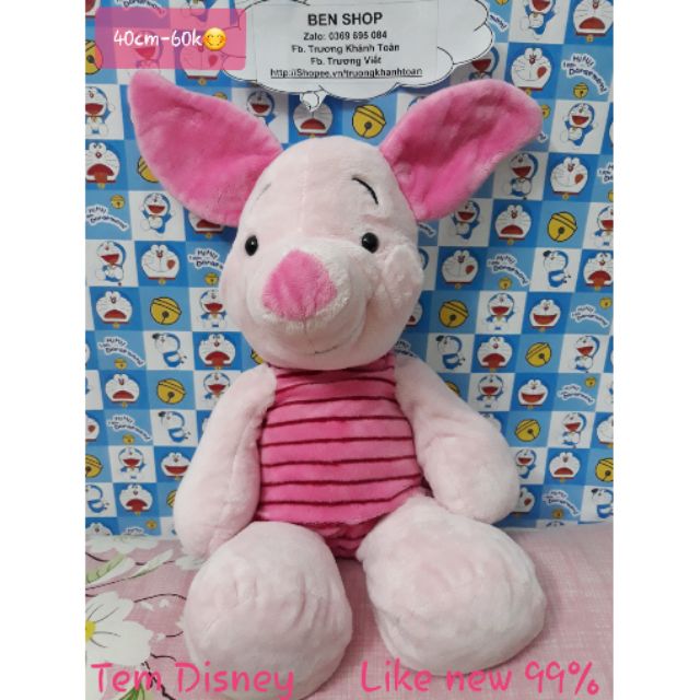 Gấu bông heo Pigleg size to 30cm, chính hãng Disney, mới 99% - 65k, bao giá bèo, hàng đẹp💟