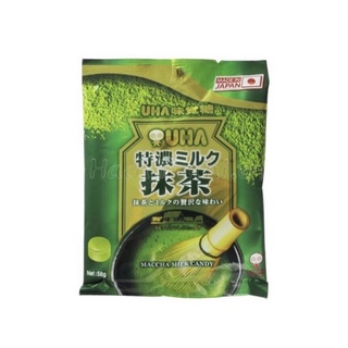 [DATE: 25/08/2026] KẸO SỮA TRÀ XANH UHA NHẬT BẢN GÓI 58GR