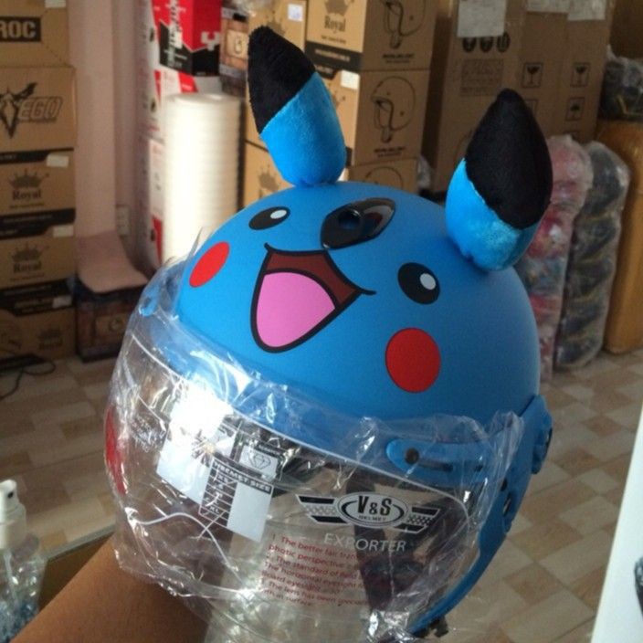 [MIZ] [GIÁ HỦY DIỆT] Nón bảo hiểm trẻ e siêu cute-nón có kính pikachu