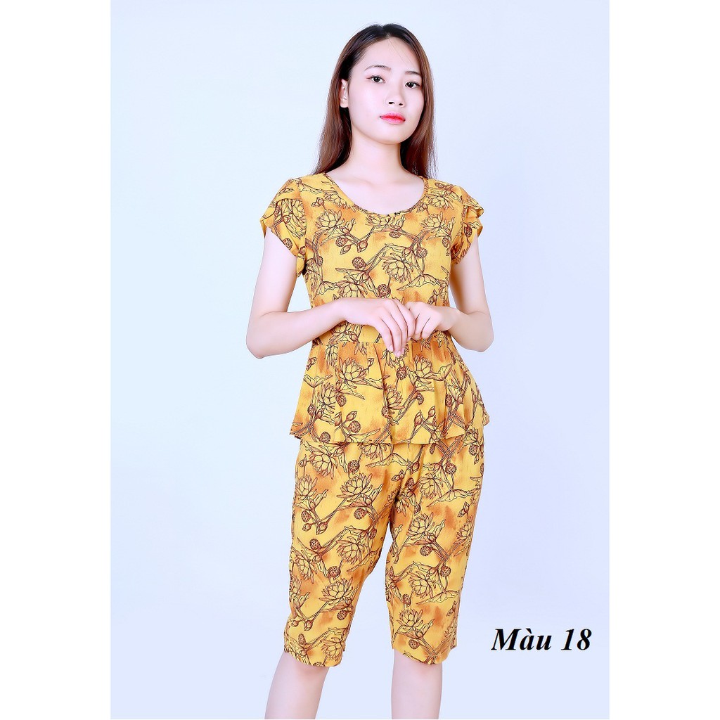 Bộ mặc nhà lanh Vicci BN057 nhiều hoạ tiết