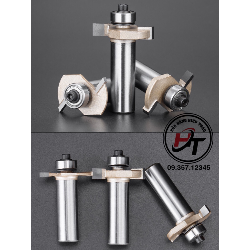 Mũi phay gỗ cuốc rãnh 2 cánh mũi móc ngang TIDEWAY cao cấp MSC-TW