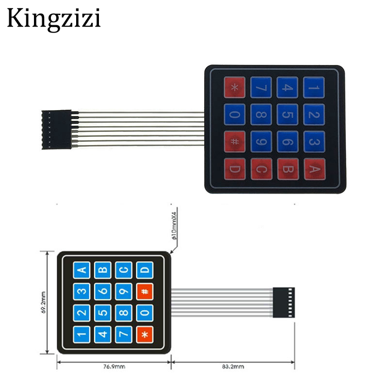Bàn phím ma trận 4 12 16 20 phím 4x4 thích hợp cho Arduino 1x4 3x4 4x4 4x5