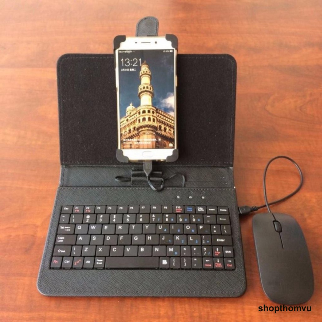 bao da bàn phím cao cấp kèm chuột chơi được game dùng cho mọi điện thoại-chơi game đột kích-pubg-freefire-liên quân