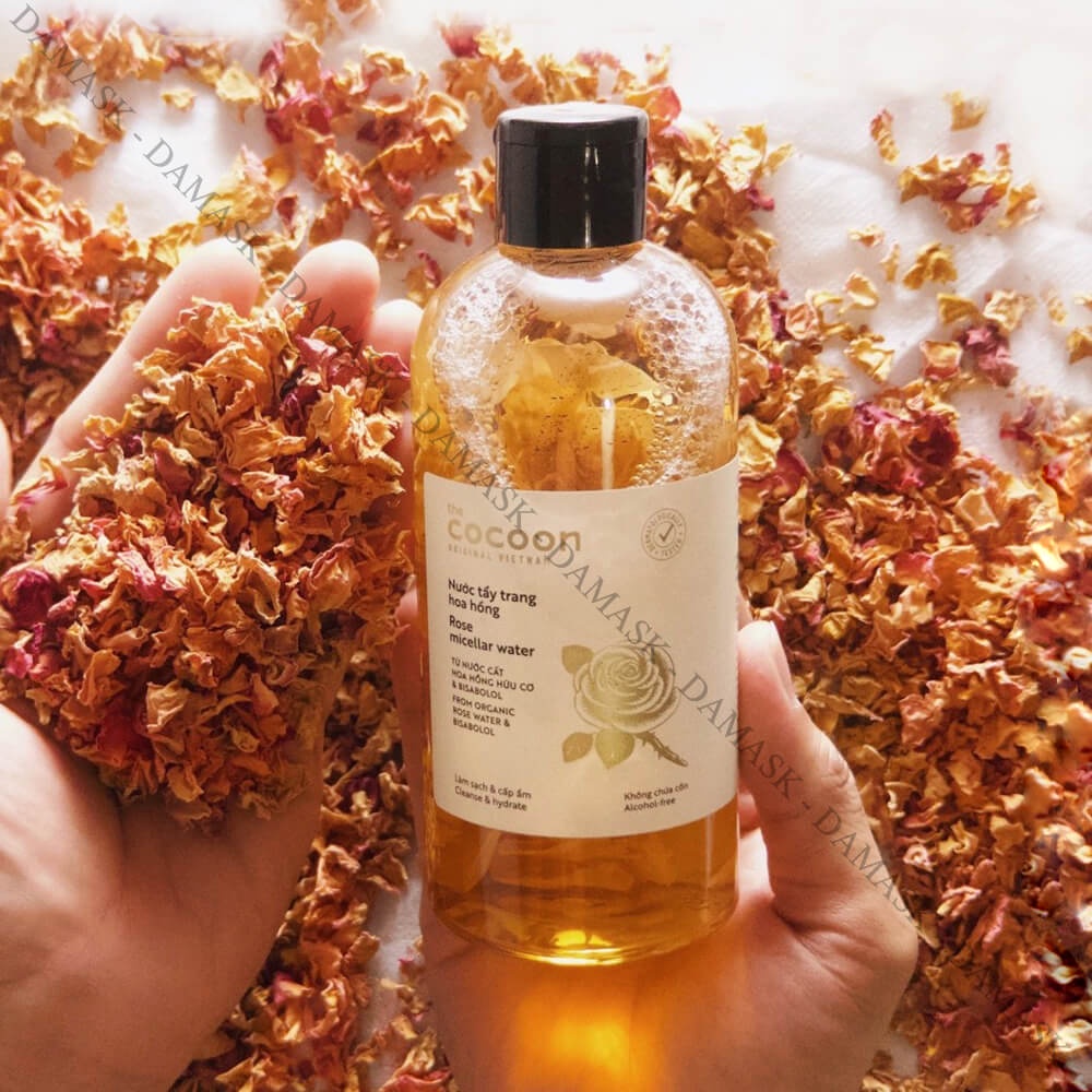 Tẩy trang bí đao - hoa hồng Cocoon 140ml/500ml dành cho da dầu, da khô