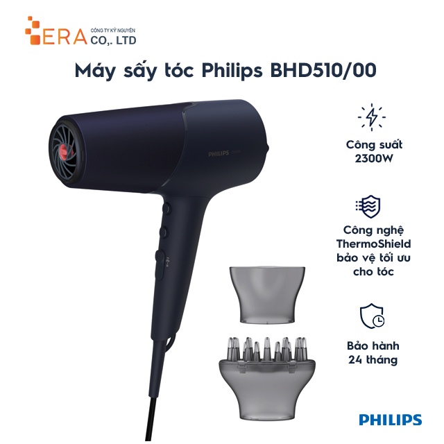 Máy sấy tóc công suất 2300W Philips BHD510/00