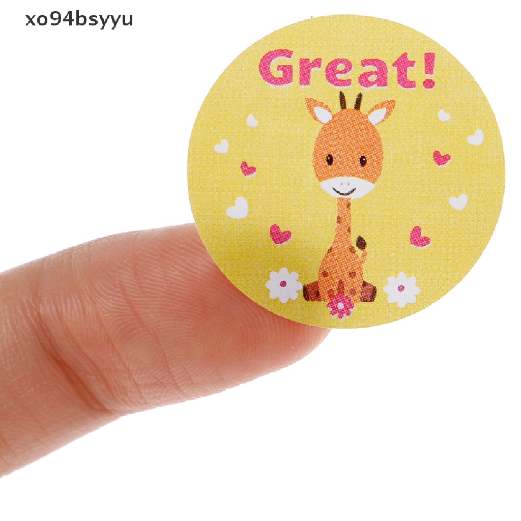 Set 500 Miếng Dán Khen Thưởng Giáo Viên Hình Động Vật Dễ Thương Xo94Bsyu