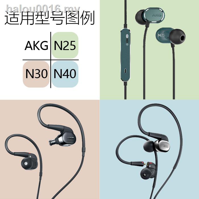 Cặp Đệm Tai Nghe Akg N25 N30 N40 N200n20u Bằng Silicone