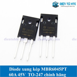 Diode xung kép MBR6045PT 60A 45V TO-247 chính hãng