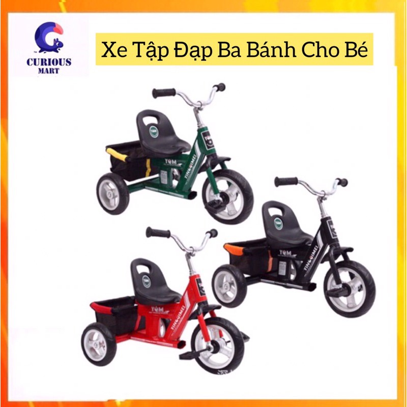 Xe Đạp Trẻ Em, Xe Đạp 3 Bánh Cho Bé - Xe dành cho bé tập đi xe từ 1-3 tuổi, Xe Đạp Trẻ Em Curious