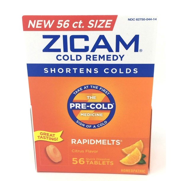 [DATE 07/2023] ZICAM CÔLD REMEDY SHORTENS CÔLDS RAPIDMELTS CITRUS FLAVOR 56 TABLETS (56 VIÊN VỊ CHANH)