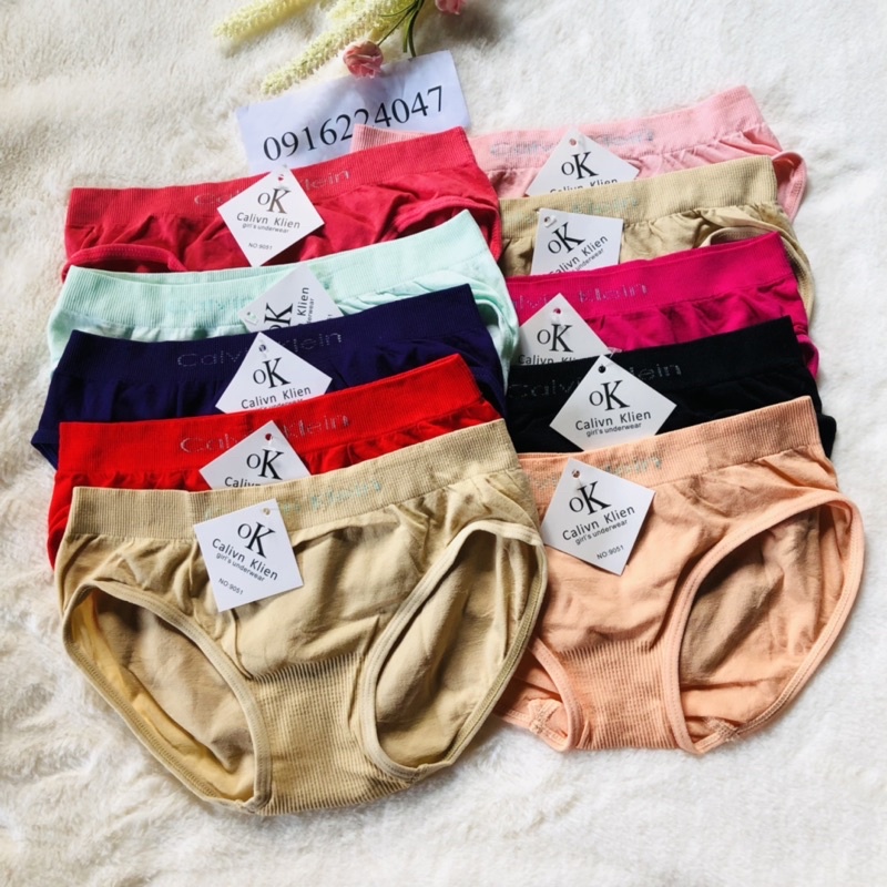 Set 10 Quần lót nữ cotton 4 chiều cực êm, quần chíp nữ thun dệt